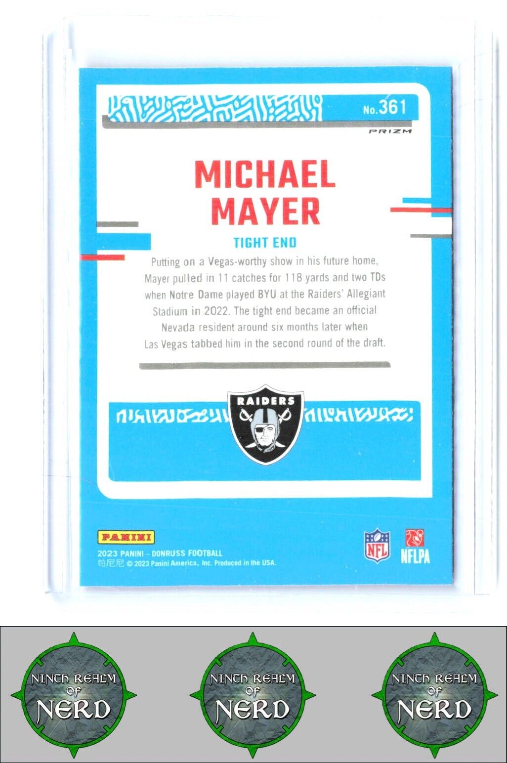 2023 Donruss #361 Michael Mayer Optic Rated Rookie Preview Pink