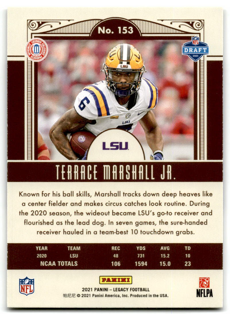 2021 Panini Legacy #153 Terrace Marshall Jr. NM