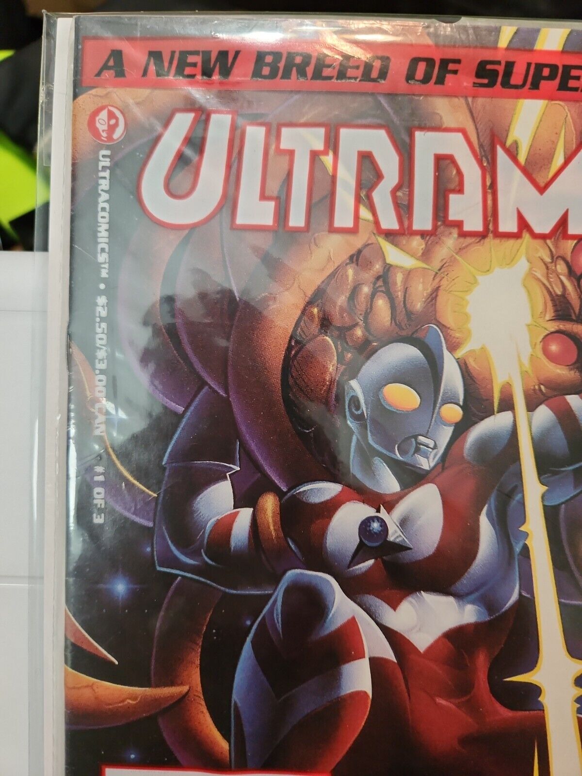 Ultraman #1 virgin cover edition still sealed in original polybag with Card