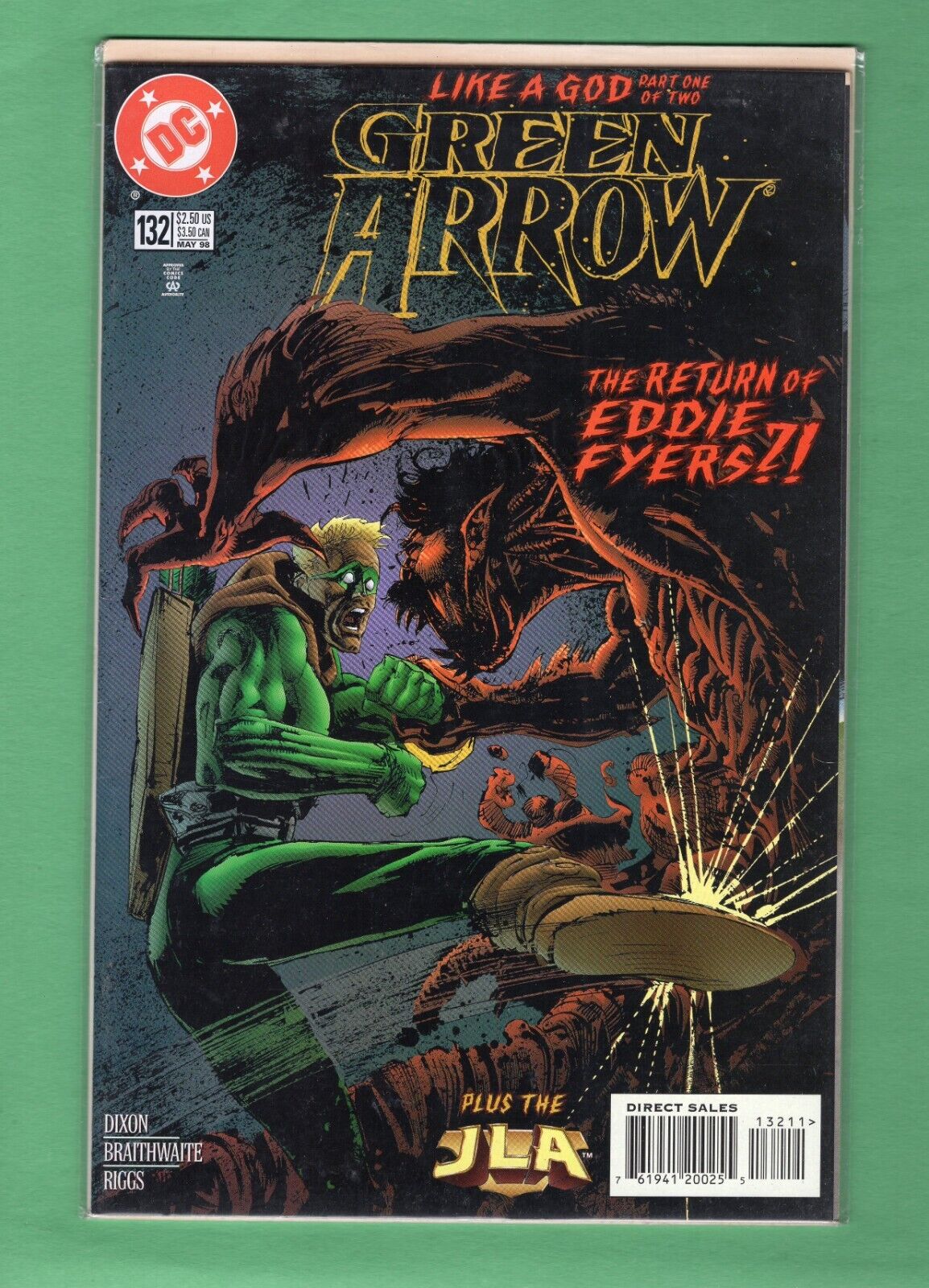 Green Arrow #132 May 1998 DC Comics Eddie Fyers