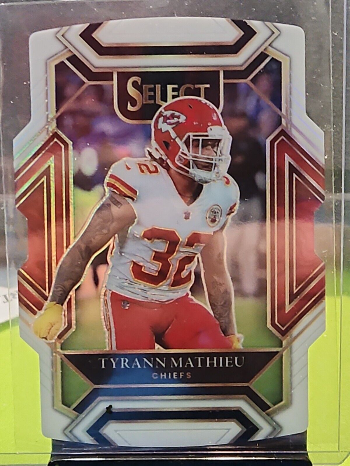 2021 SELECT WHITE DIE CUT /99 CLUB LEVEL TYRANN MATHIEU CHIEFS