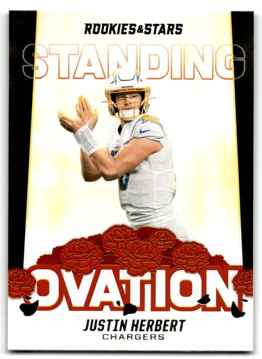 2021 Panini Rookies & Stars #SO-9 Justin Herbert Standing Ovation NM