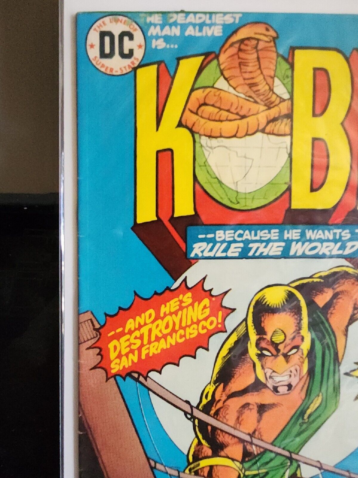 Kobra. #4, 5, 6, 7 (1976-1977, DC Comics), 4 Issue Lot, 5.0-6.0 VG-FN, Mid-Grade