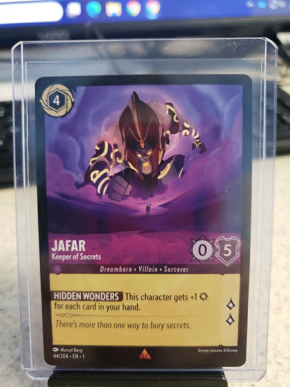 Disney Lorcana Jafar - Keeper of Secrets Rare 44/204 Non-Foil NM OR BETTER