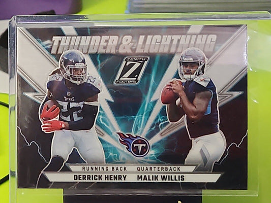 2022 Zenith Football Thunder & Lightning Derrick Henry / Malik Willis - Titans