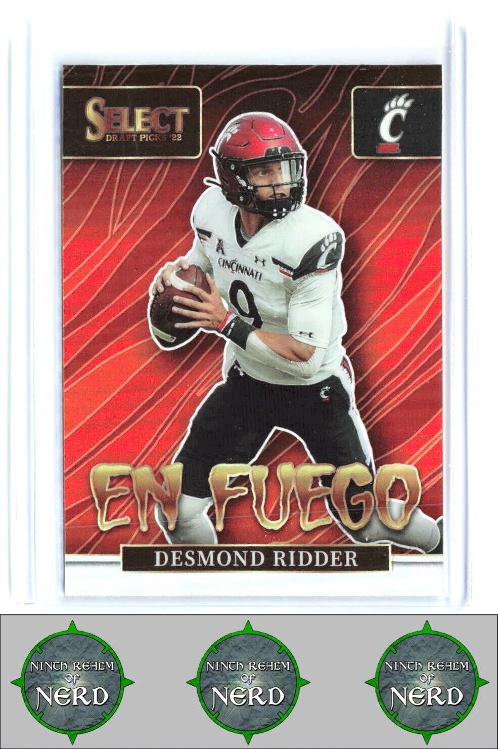 2022 Panini Select Draft Picks #EN-DR Desmond Ridder En Fuego