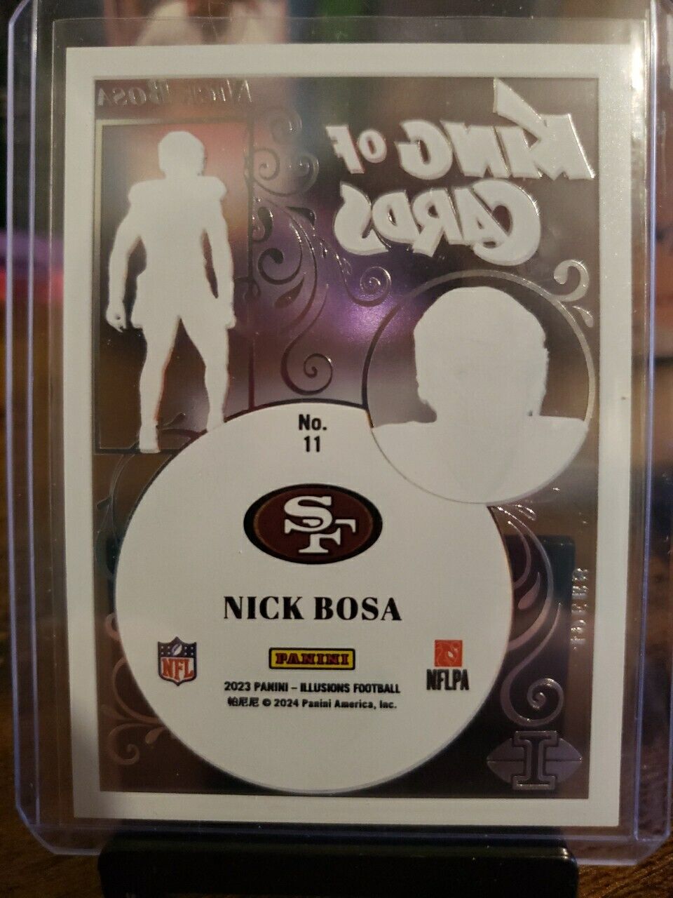 2023 Panini Illusions Football King of Cards Acetate #11 - Nick Bosa - 49ers