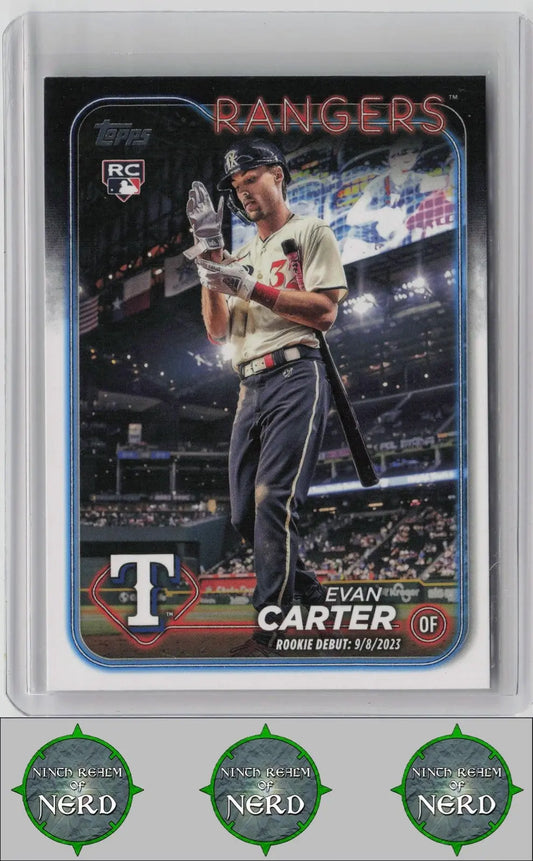 Evan Carter 2024 Topps Update #US58 Texas Rangers