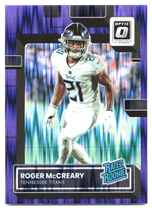 2022 Donruss Optic #259 Roger McCreary purple shock NM