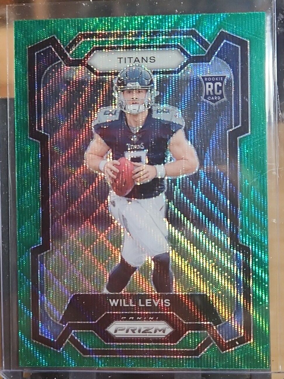 2023 Panini Prizm Football Will Levis Green Wave Rookie Tennessee Titans