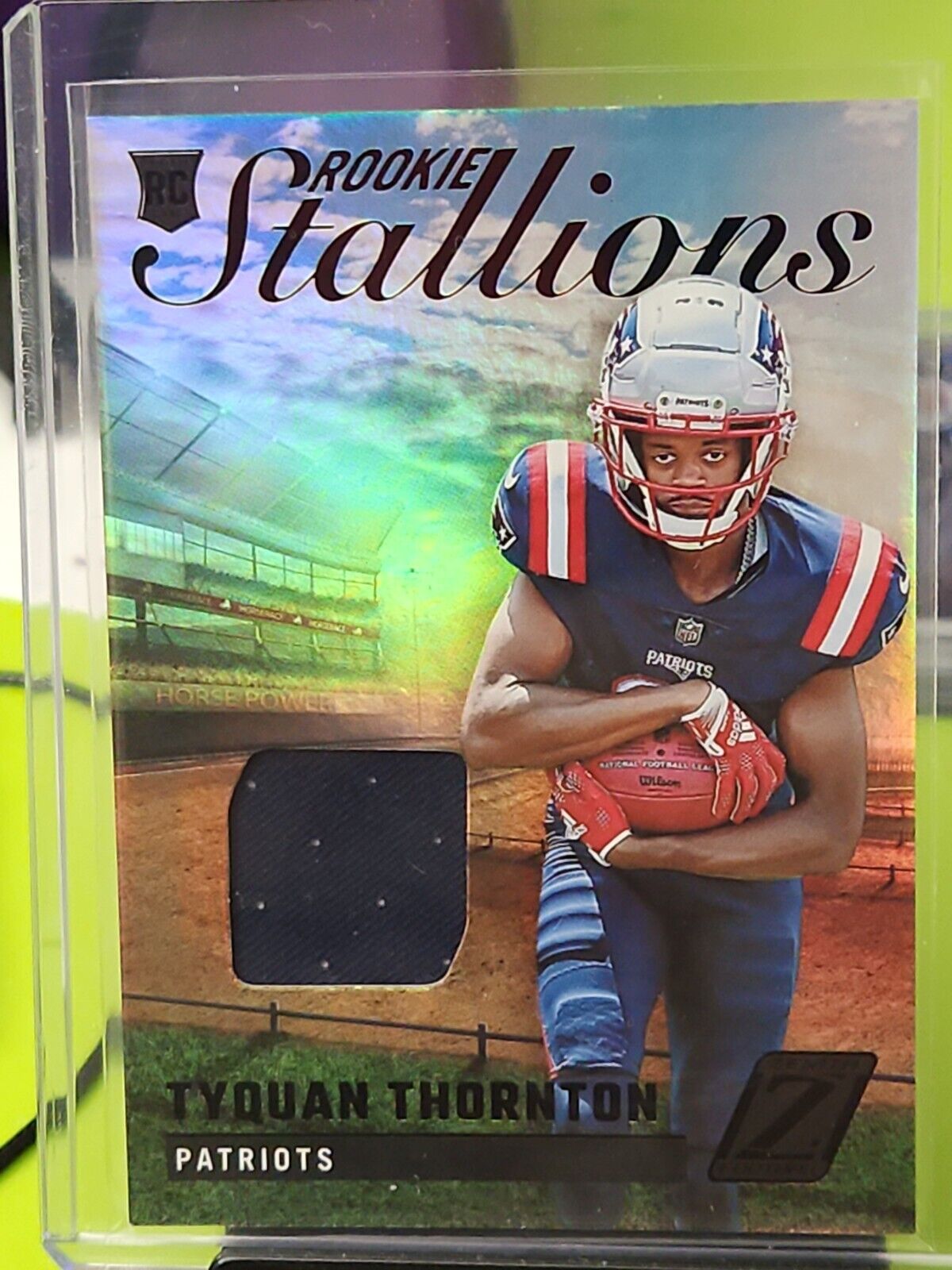 2022 Zenith - TYQUAN THORNTON - Rookie Stallions - RELIC - Patriots RC #RS-TT