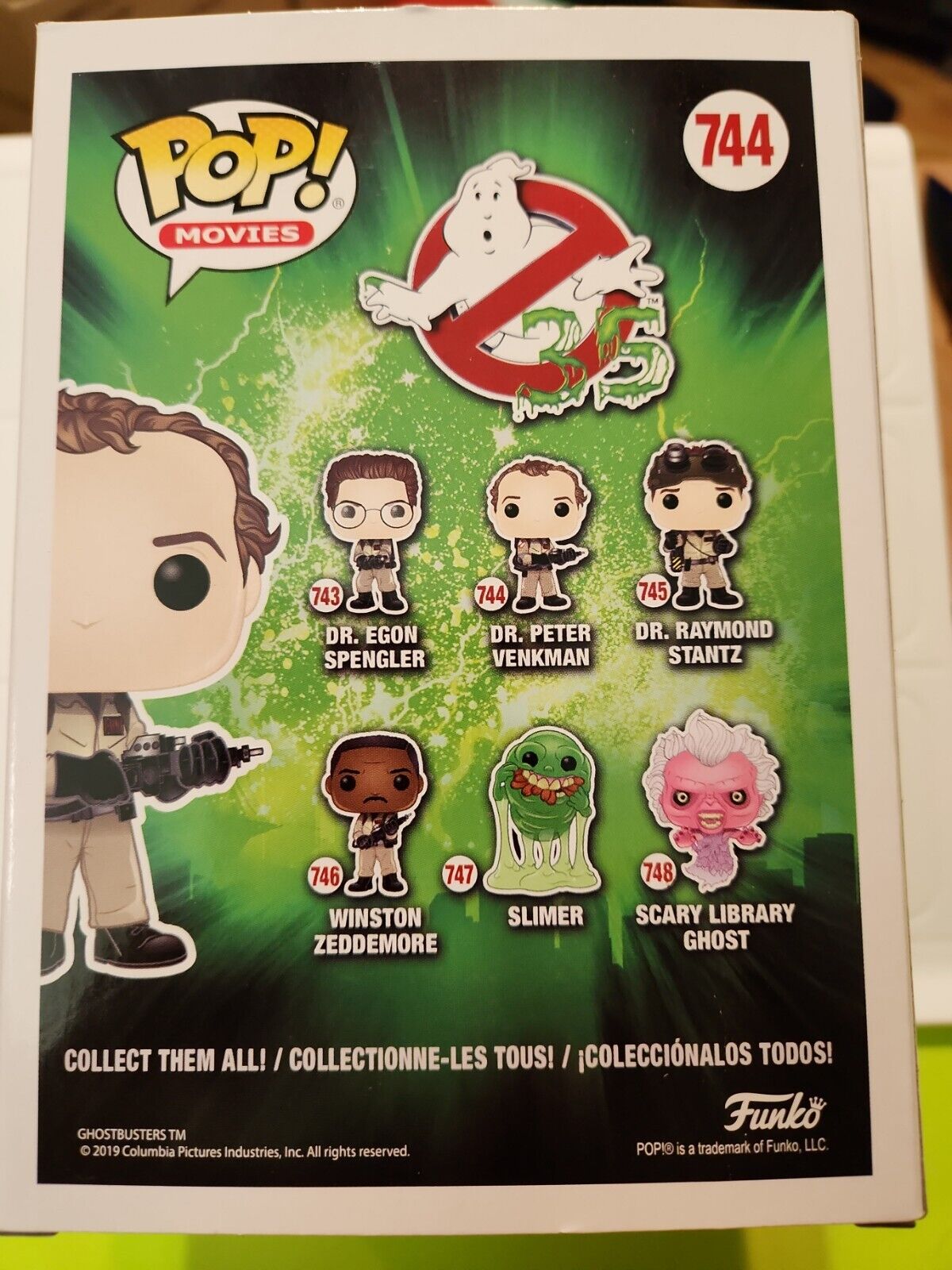 Funko Pop Ghostbusters Dr. Peter Venkman #744 Brand New Bill Murray