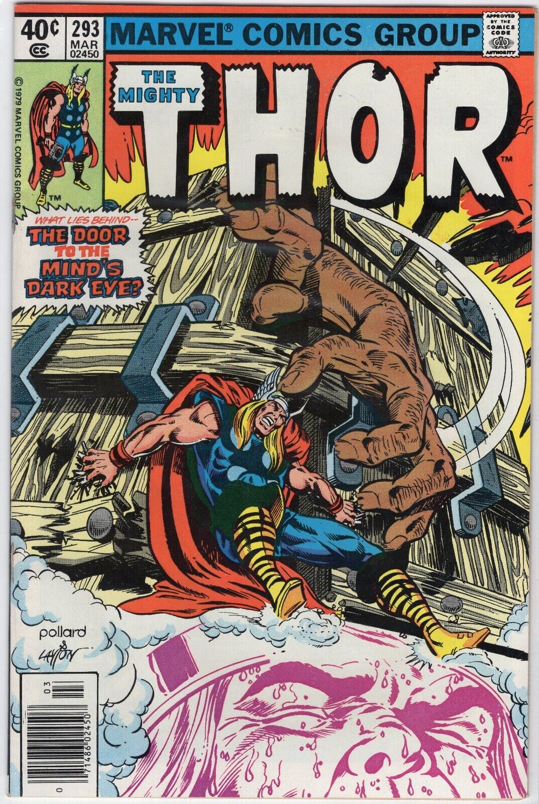 MIGHTY THOR #293 1980 BRONZE KEY 1ST APP. CAMEO VIDAR, MAGNI AND MODI NEWSSTAND