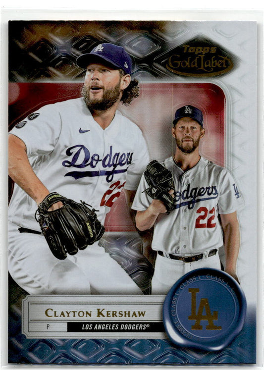 2022 Topps Gold Label #25 Clayton Kershaw NM