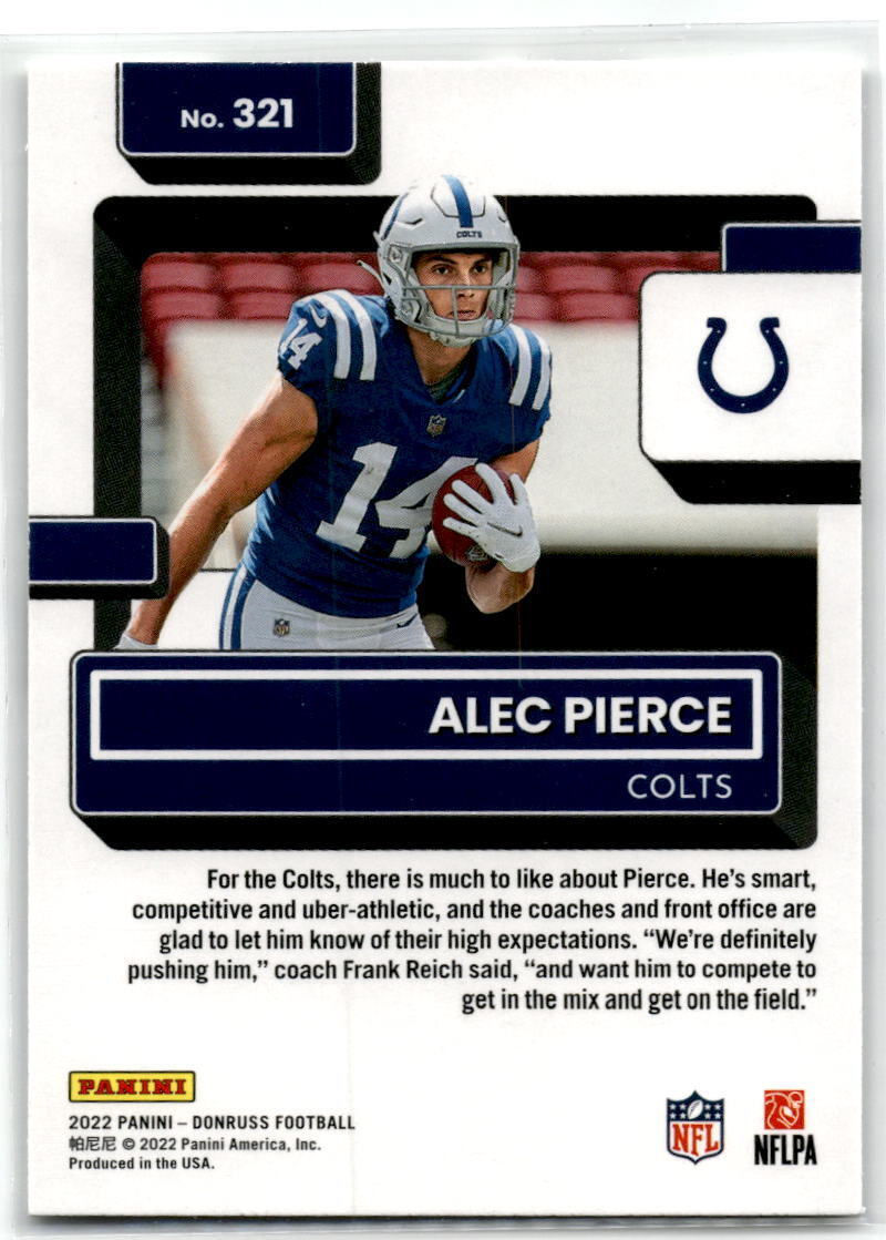 2022 Donruss #321 Alec Pierce NM