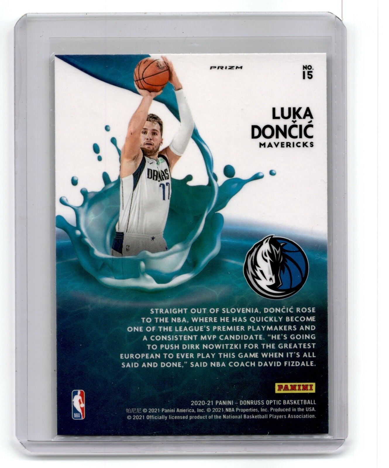 2020 Donruss Optic #9 Luka  Doncic Splash! NM