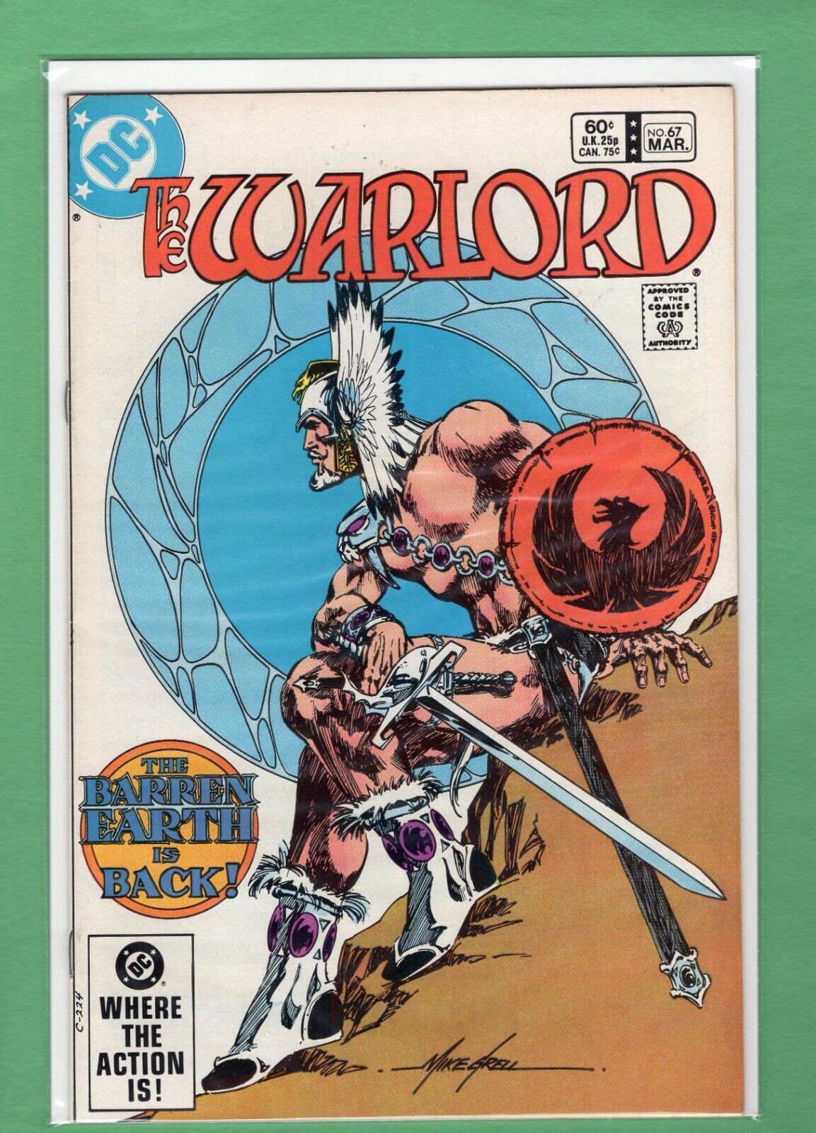 The Warlord Comic Book (Issue #67) The Mark (Bronze Age)