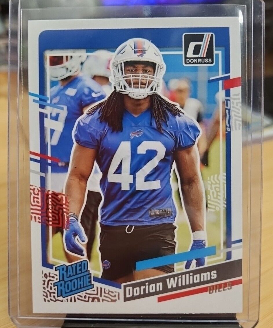  2023 Donruss Football Rated Rookie Dorian Williams # 309 RC Bills