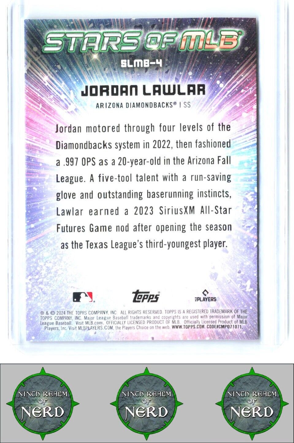 2024 Topps #SLMB-4 Jordan Lawlar Stars of MLB