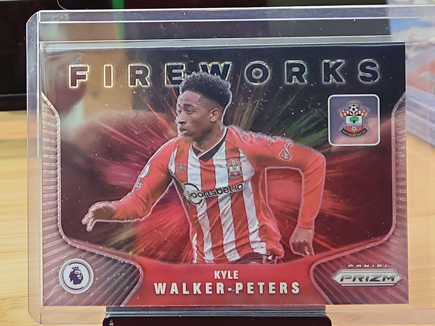 2021-22 Panini Prizm Premier League KYLE WALKER-PETERS Fireworks Southampton