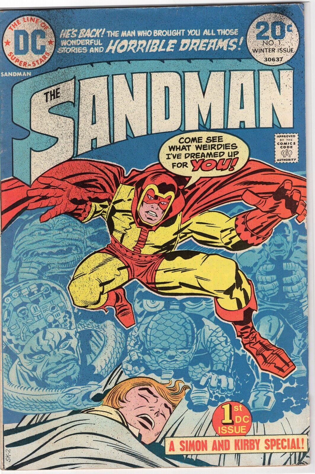 Sandman #1 Winter Issue 1974 1st DC Issue Simon and Kirby Special