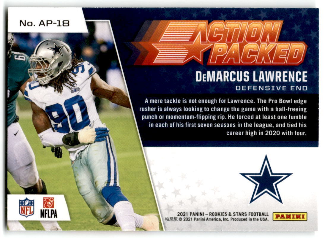 2021 Panini Rookies & Stars #AP-18 DeMarcus Lawrence Action Packed nm