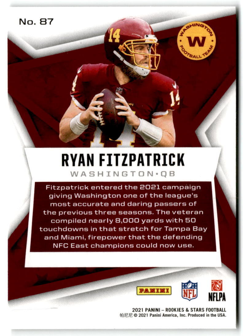 2021 Donruss #62 Ryan Fitzpatrick NM