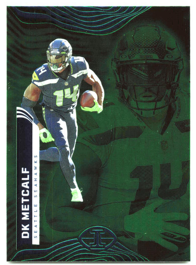 2022 Panini Illusions #86 DK Metcalf Trophy Collection Emerald NM