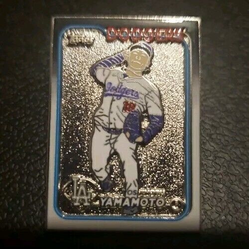 2024 Topps Update Yoshinobu Yamamoto Pin Super Box Exclusive LA Dodgers 