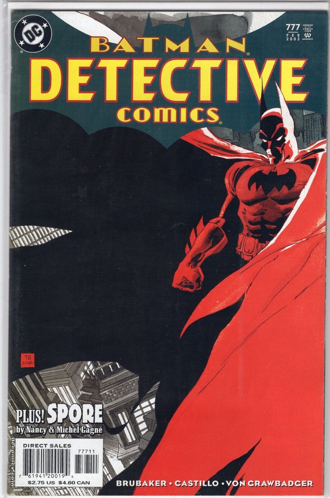 Batman Detective Comics February 2003 DC Comic Book No. 777 - Plus SPORE