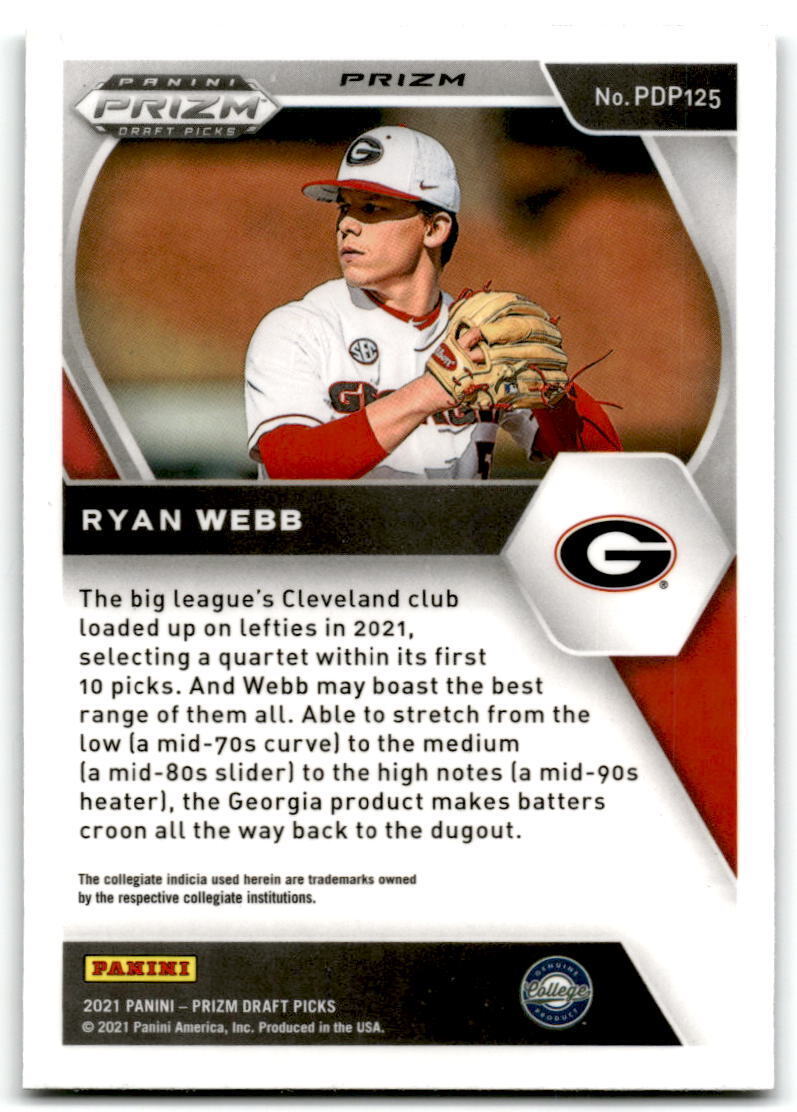 2021 Panini Prizm Draft Picks #PDP125 Ryan Webb NM