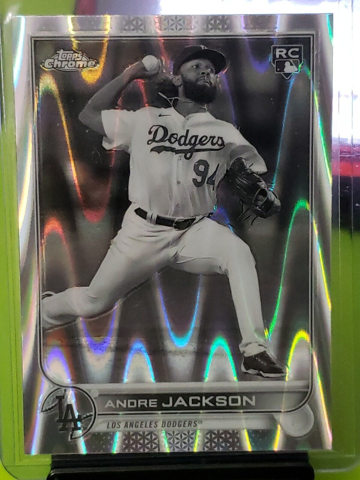 2022 Topps Chrome Sonic ANDRE JACKSON RC Rookie Black and White RayWave JQ1