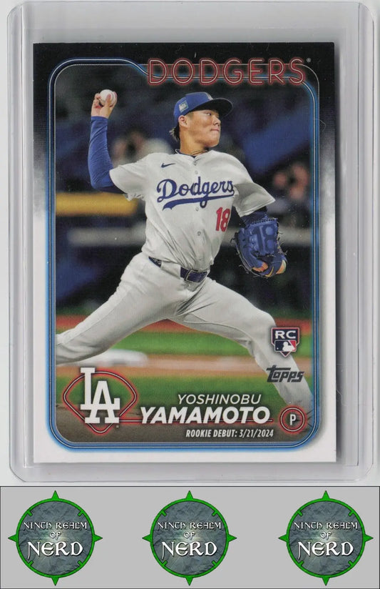 Yoshinobu Yamamoto 2024 Topps Update Companions to Oversized #US149 Dodgers