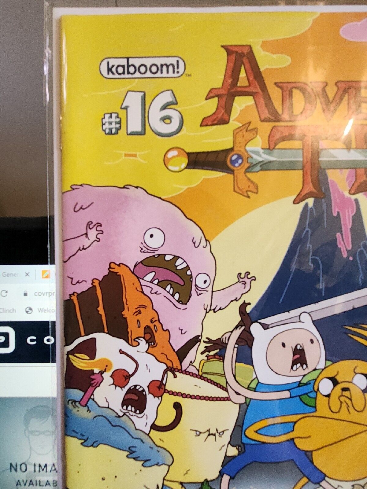 ADVENTURE TIME #16, COVER by MIKE HOLMES, Nice! NM (2013) Kaboom!