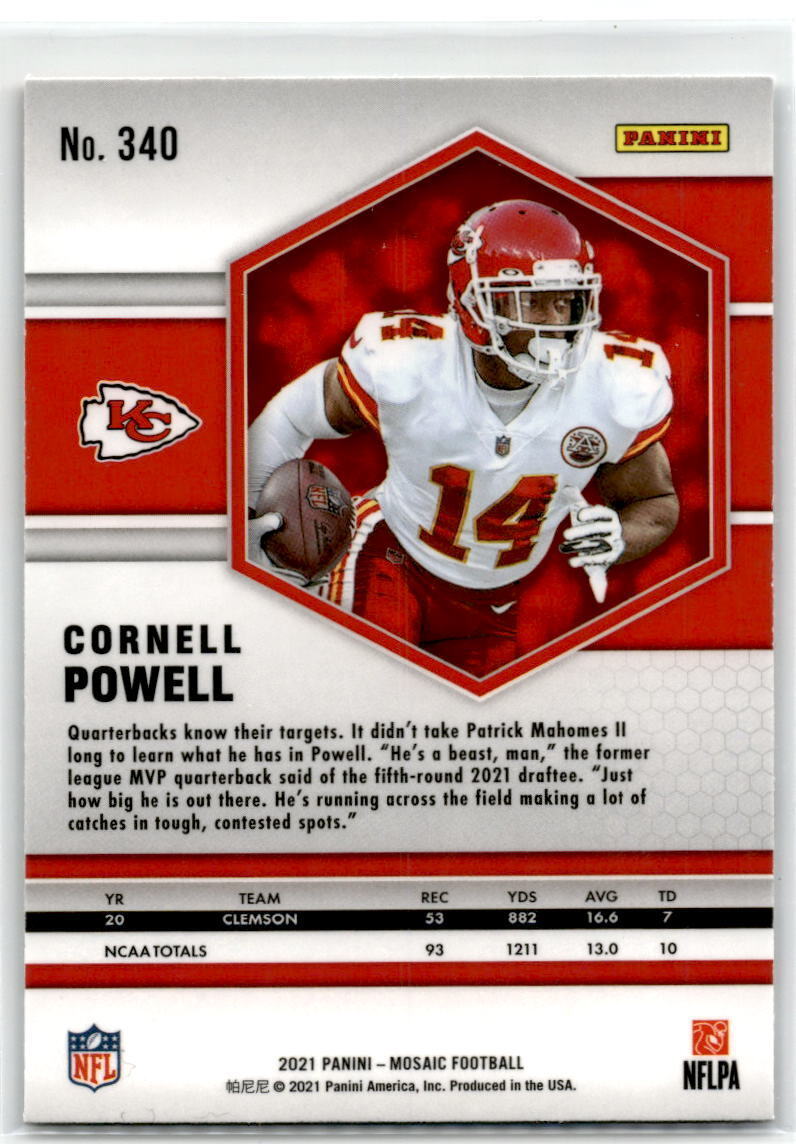 2021 Panini Mosaic #340 Cornell Powell NM