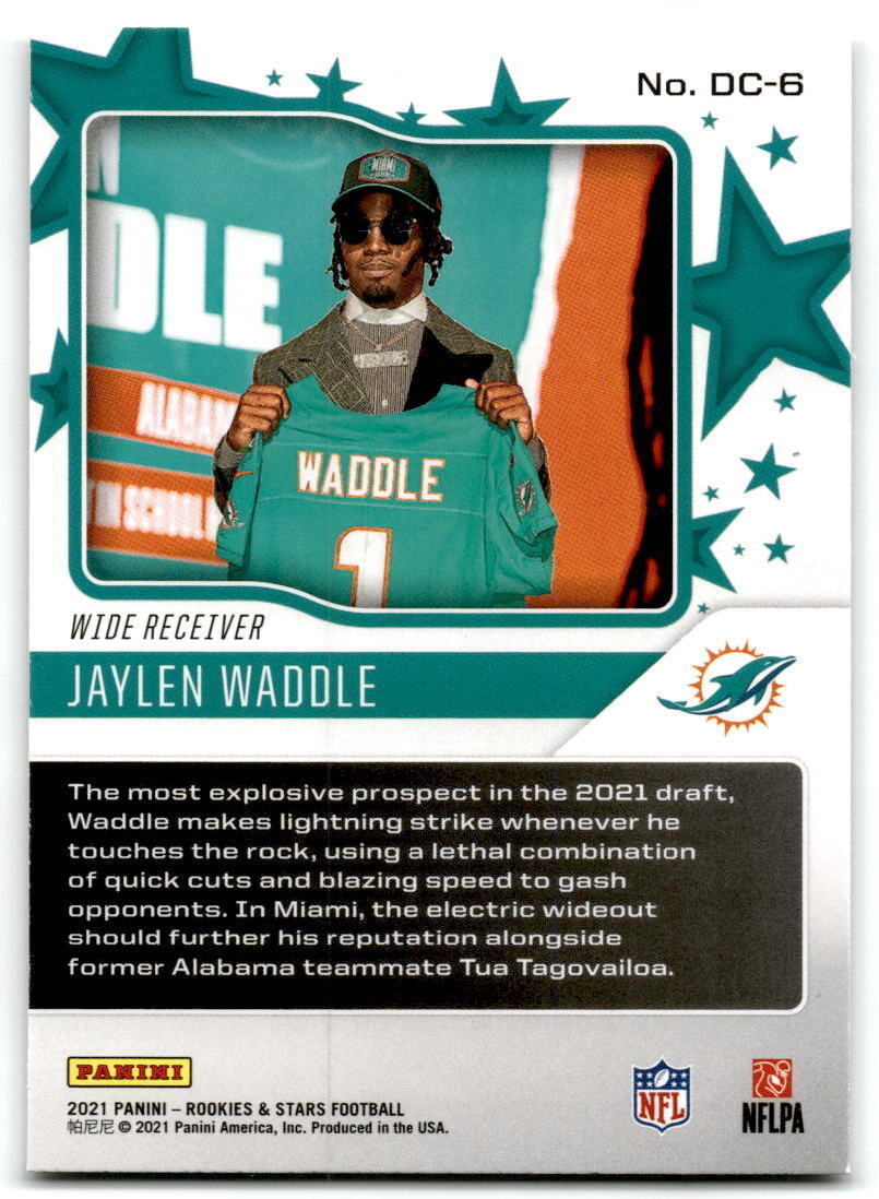 2021 Panini Rookies & Stars #DC-6 Jaylen Waddle Draft Class NM