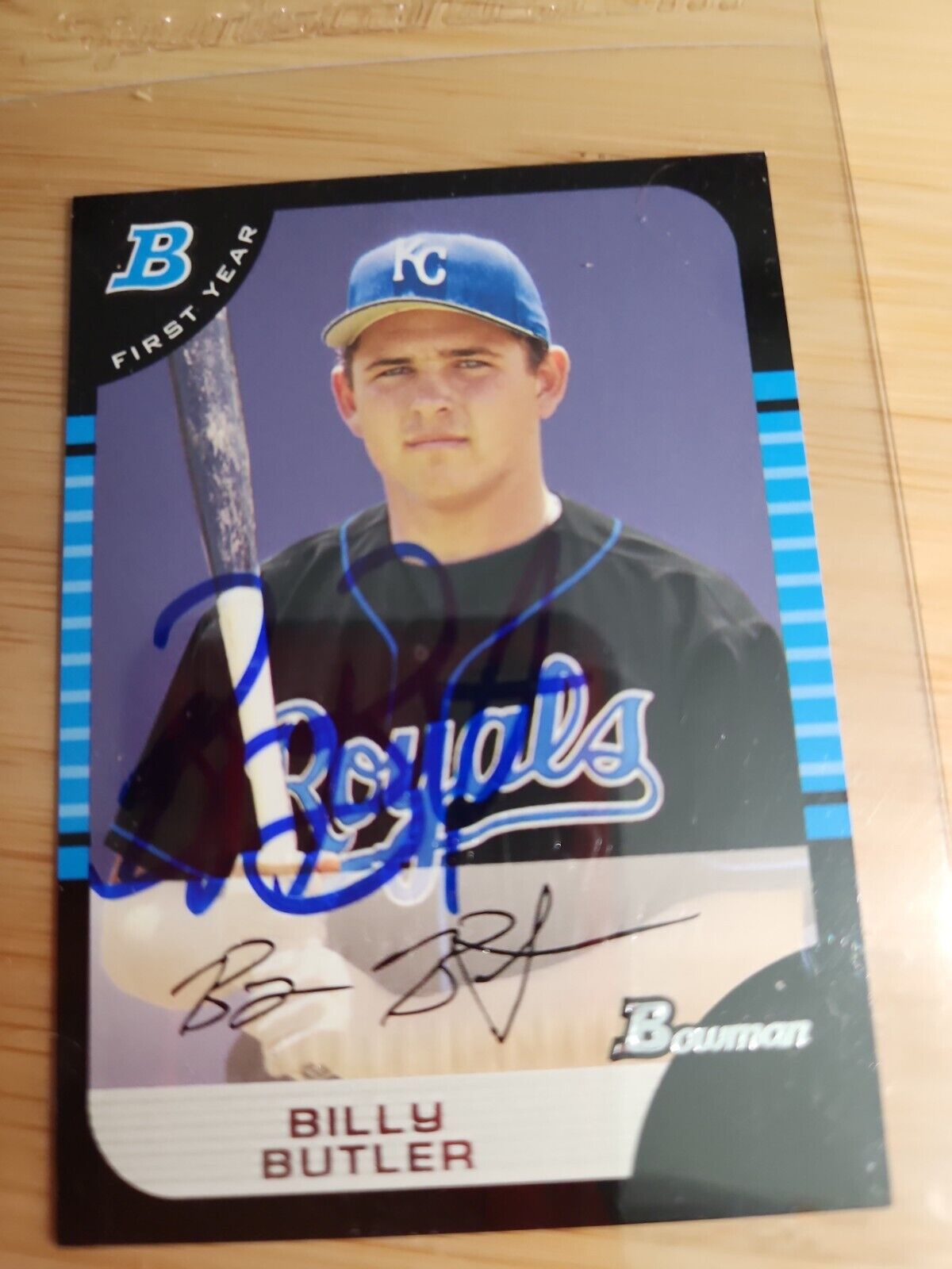 2005 Bowman First Year Billy Butler #277 AUTO