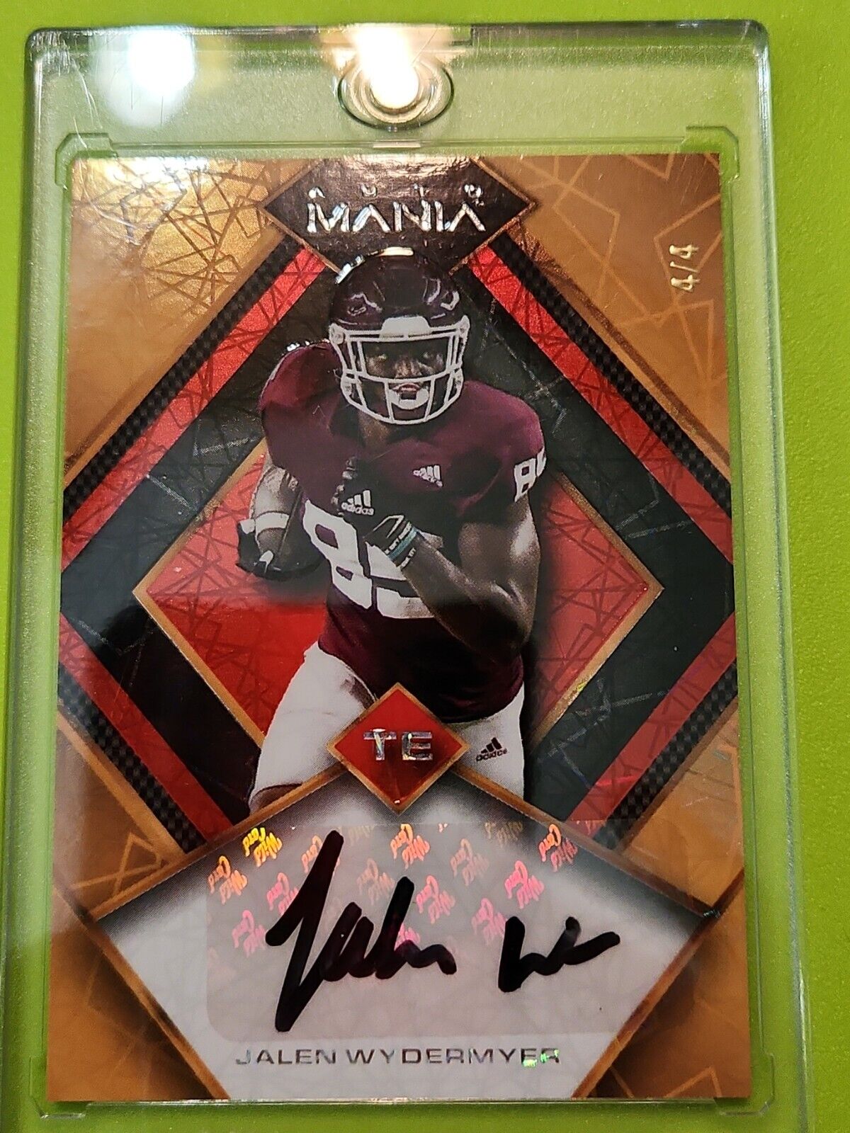 2022 Wild Card Auto Mania Jalen Wydermyer 4/4