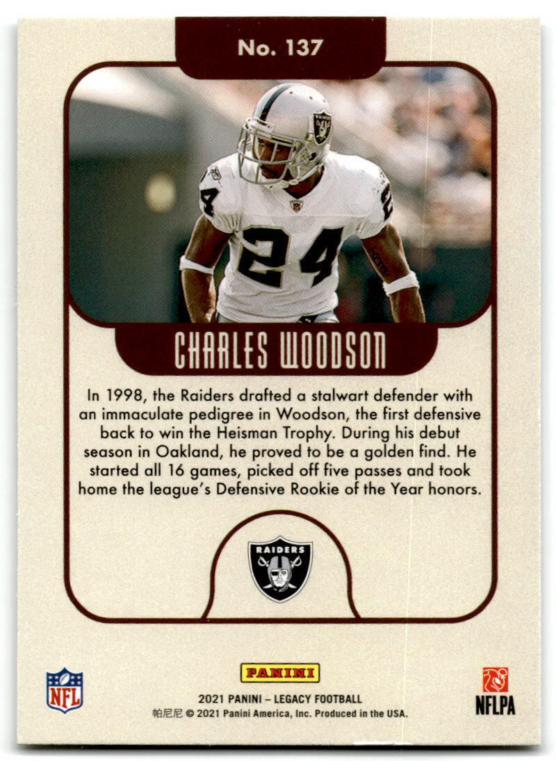 2021 Panini Legacy #137 Charles Woodson NM