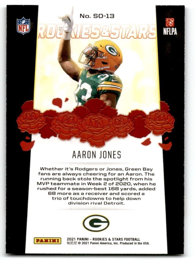 2021 Panini Rookies & Stars #SO-13 Aaron Jones Standing Ovation NM