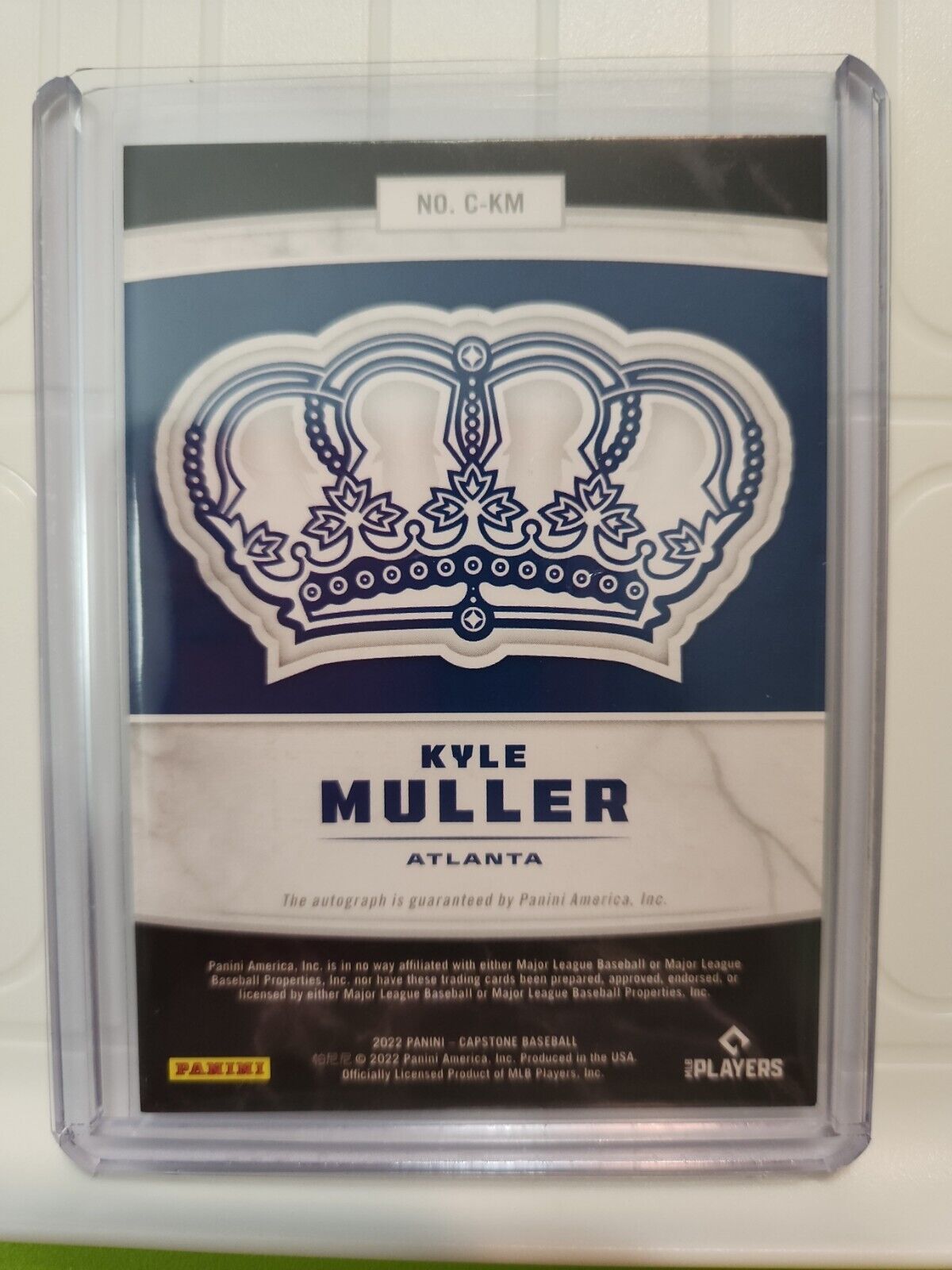 2022 Panini Capstone Crown Silver Kyle Muller Auto #C-KM