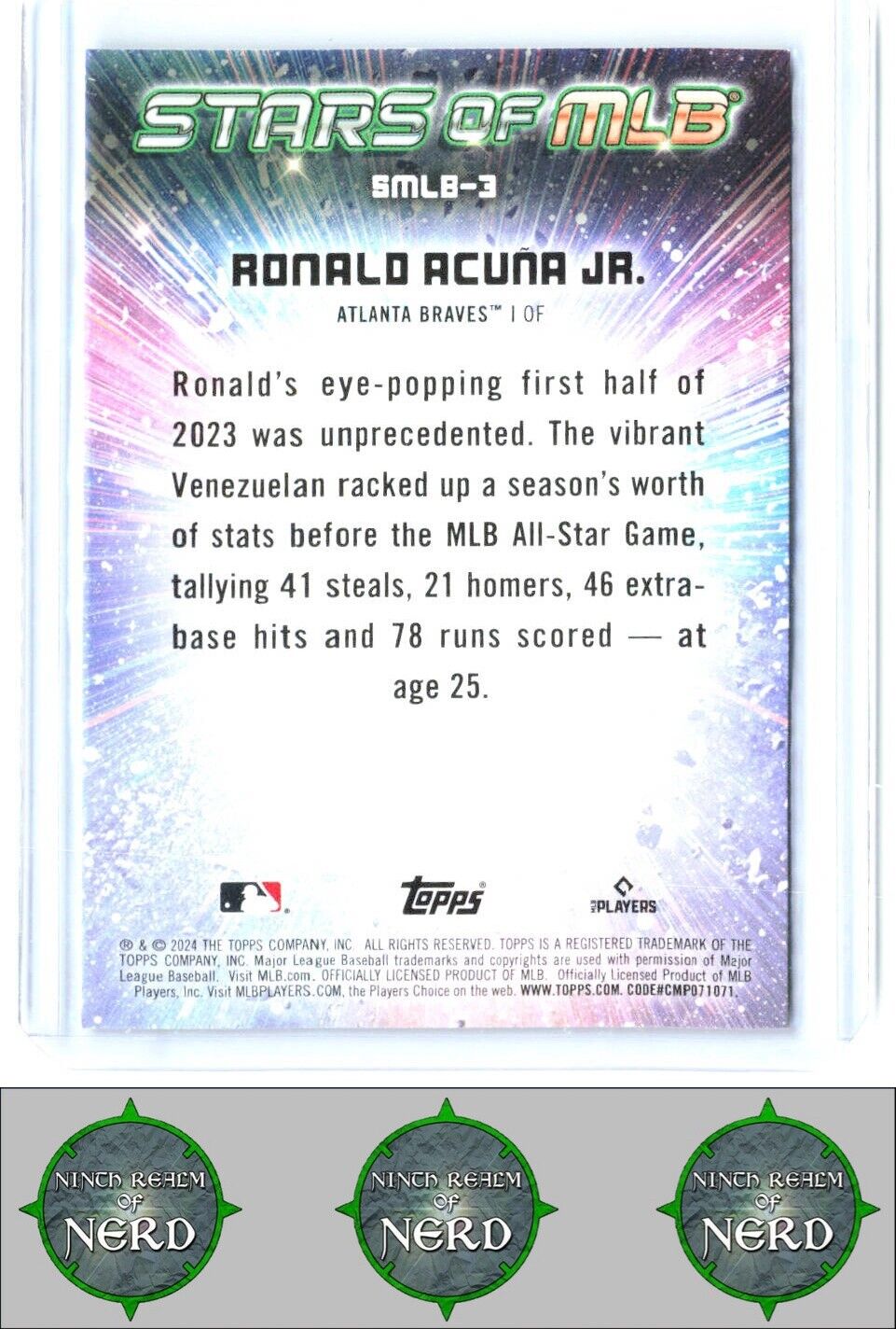 2024 Topps #SMLB-3 Ronald Acuña Jr. Stars of MLB