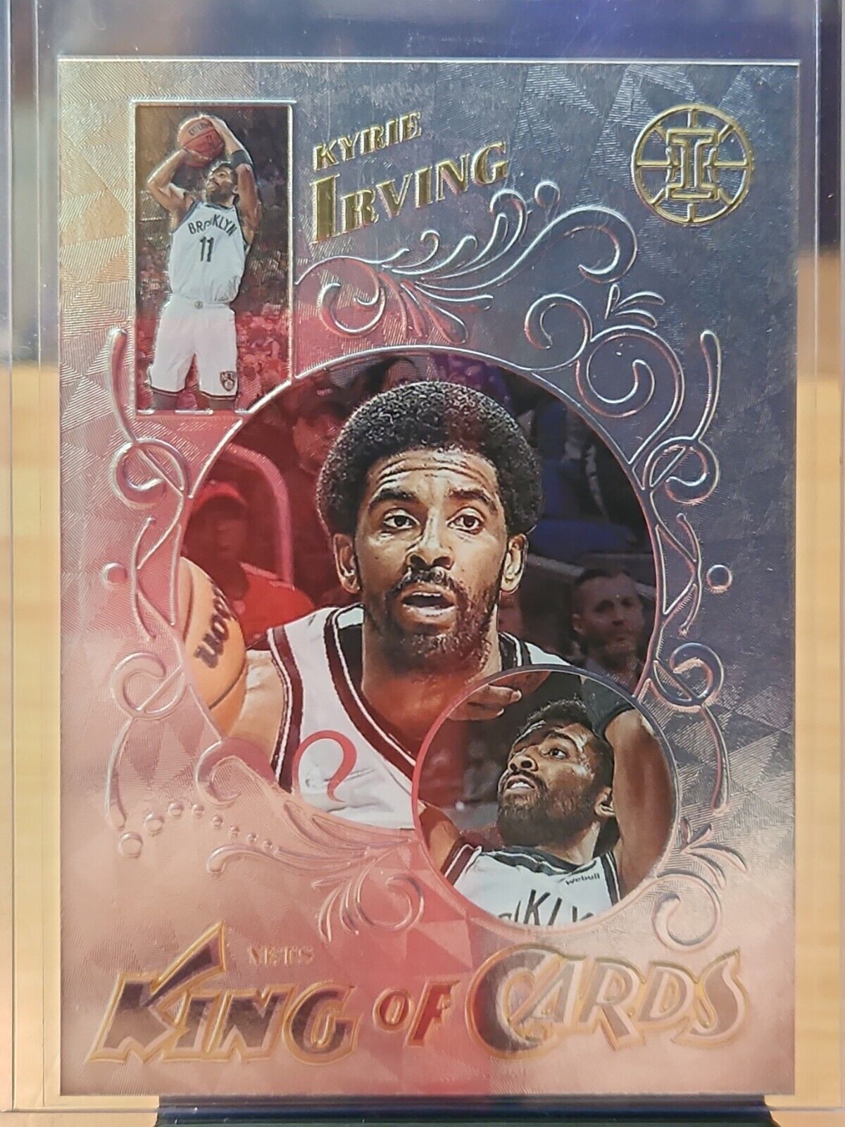 2021-22 Panini Illusions King of Cards #18 Kyrie Irving Nets Base