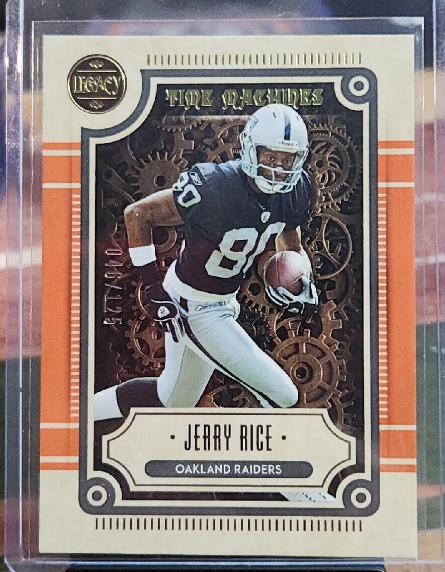 2022 Panini Legacy Orange Parallel #/125 - Time Machines - Jerry Rice TM-5 OAK