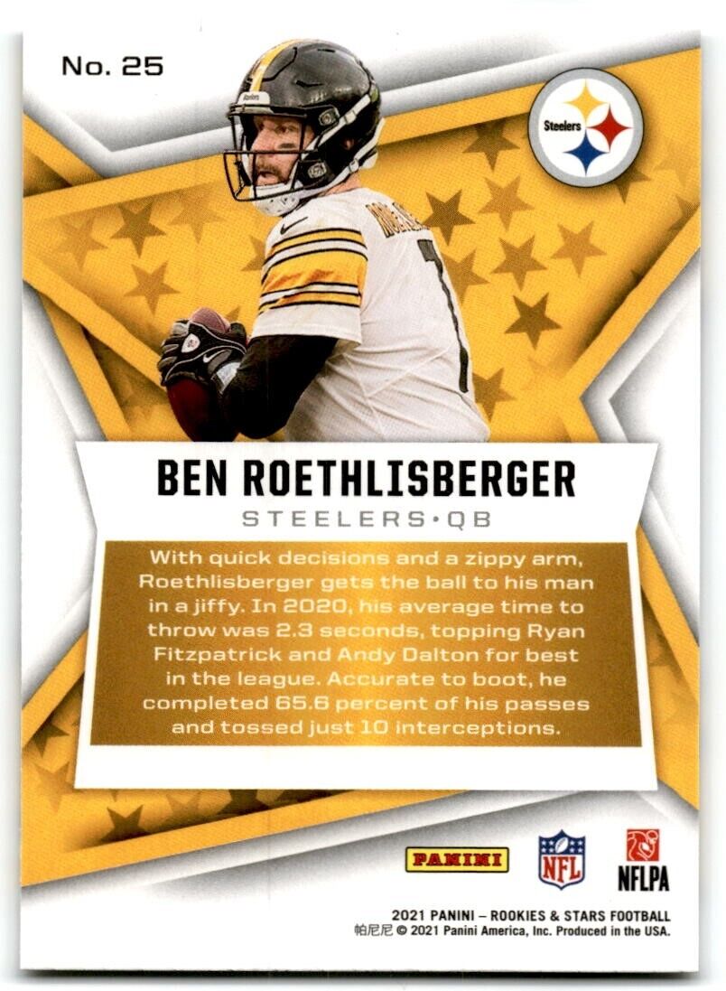 2021 Panini Rookies & Stars #25 Ben Roethlisberger NM