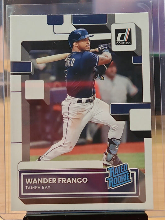 2022 Donruss Baseball Wander Franco Base Rated Rookie Card #34 TAMPA BAY RAYS