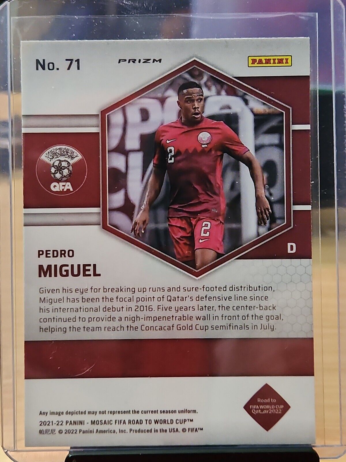 2021-22 mosaic soccer Pedro Miguel red Pulsar