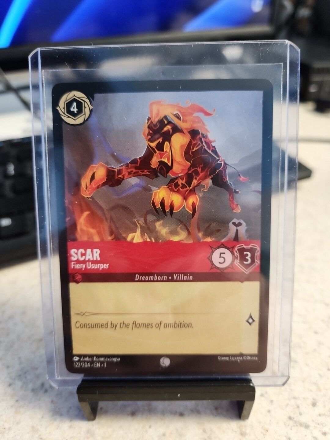 Disney Lorcana: Scar Fiery Usurper- 122/204 | In-Hand | Non Foil NM