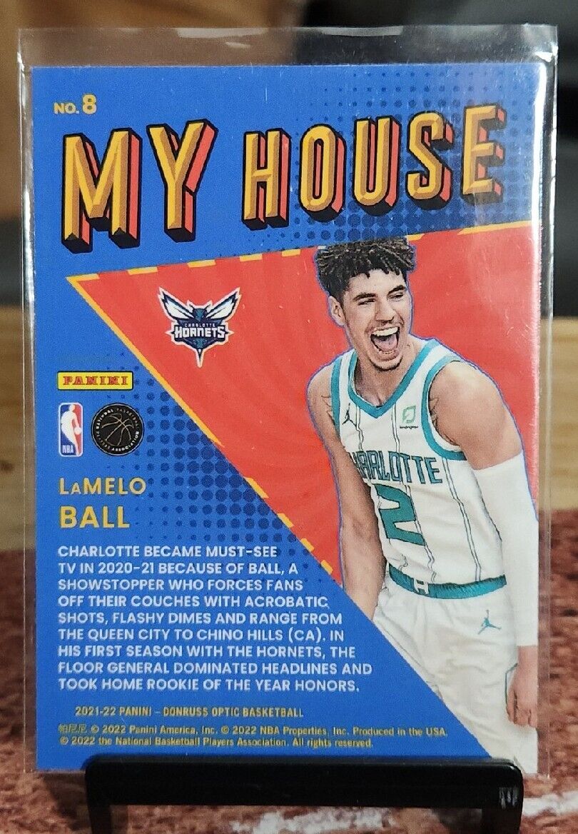 LaMelo Ball #8 '21-'22 Donruss Optic "My House"