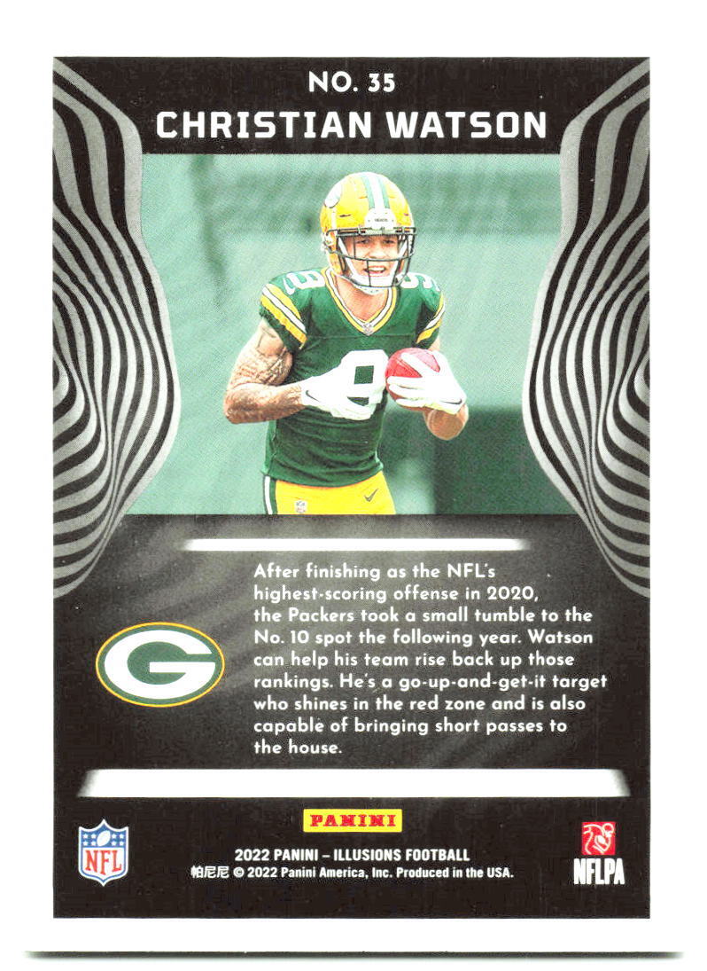 2022 Panini Illusions #35 Christian Watson Retail NM